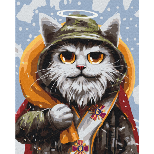 Картина по номерам Тварини, птахи та риби - Котик святой Николай ©Марианна Пащук