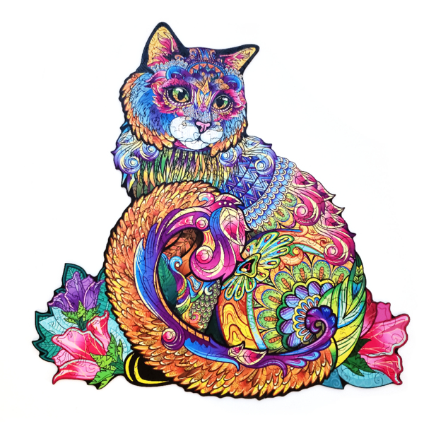 Дерев’яні пазли (281) - Чарівна кішка