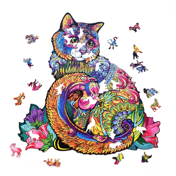 Дерев’яні пазли (281) - Чарівна кішка