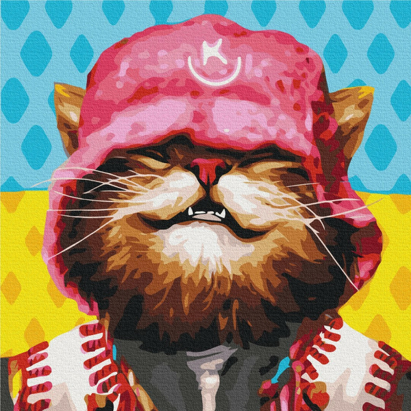 Картина по номерам Преміум картини - Котик Kalush ©Маріанна Пащук
