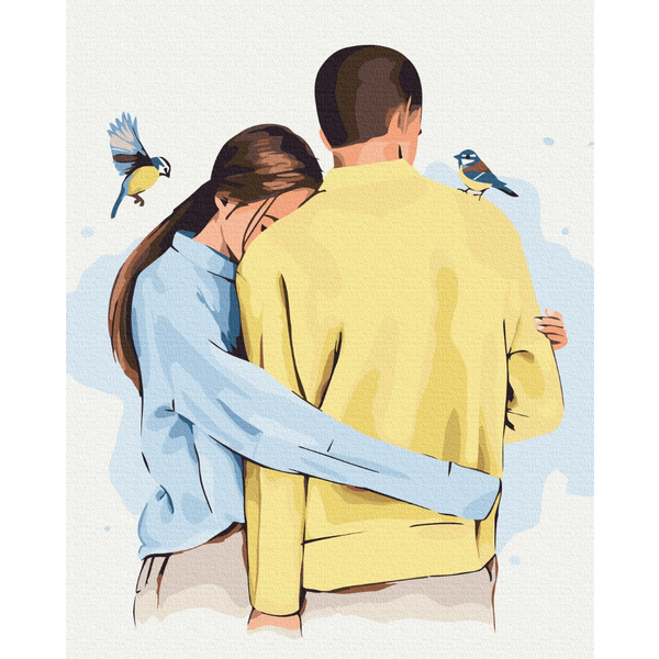Картина по номерам Романтика - In your hugs ©Alla Berezovska