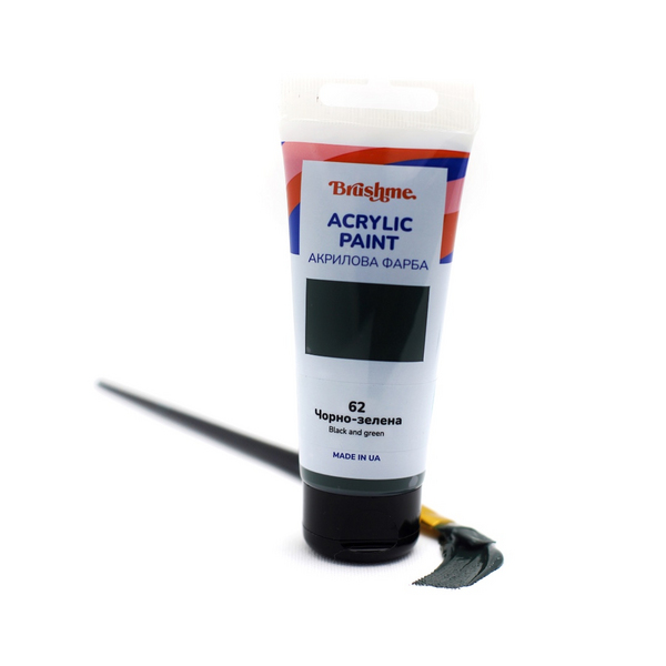 Глянцева 60 мл у тубі - Черно-зеленая