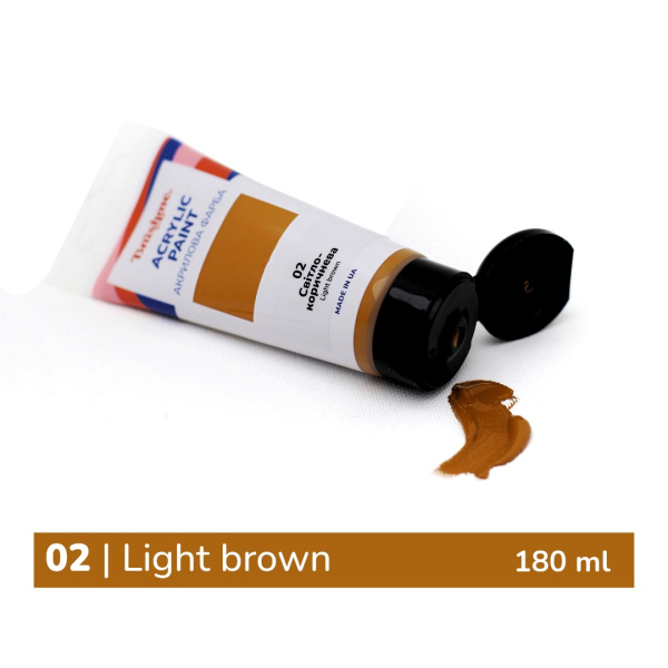 Глянцева 180 мл у тубі - Светло-коричневая