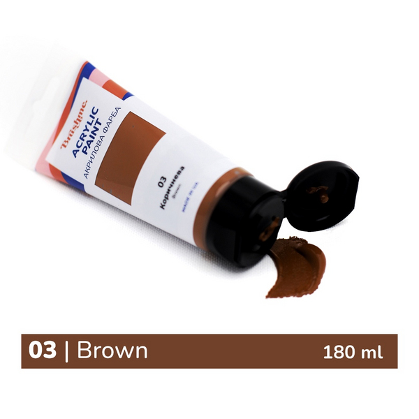 Глянцева 180 мл у тубі - Коричнева