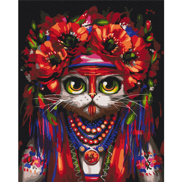 Картина по номерам Тварини, птахи та риби - Кошка Мотанка ©Марианна Пащук