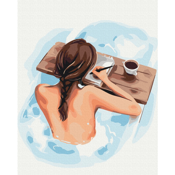 Картина по номерам Люди на картинах - Час для себе ©Alla Berezovska