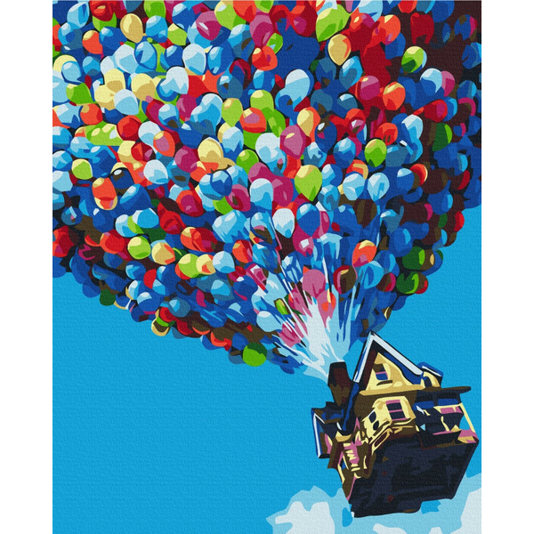 Картина по номерам Пейзажі - Політ на кульках