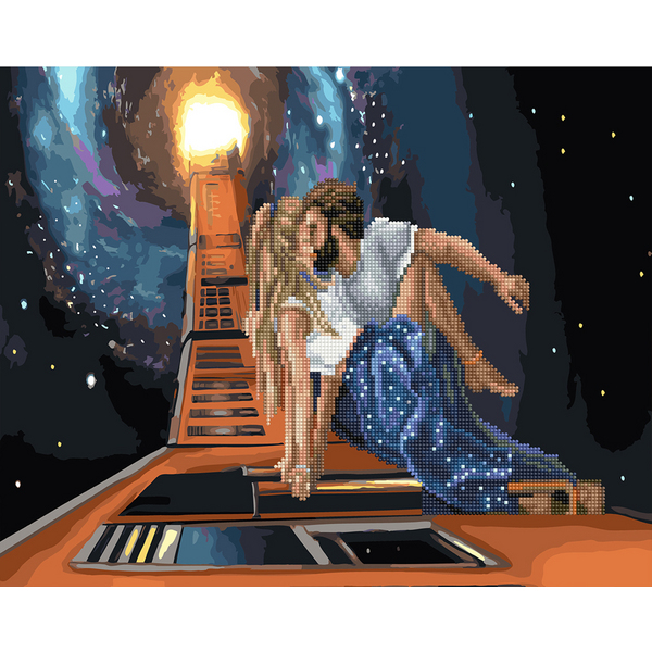 Комбінована алмазна мозаїка - Разом в стратосферу