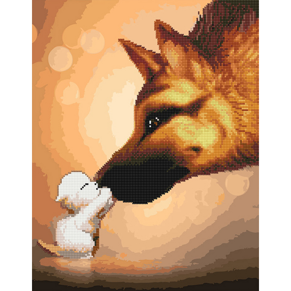 Комбінована алмазна мозаїка - Велика дружба