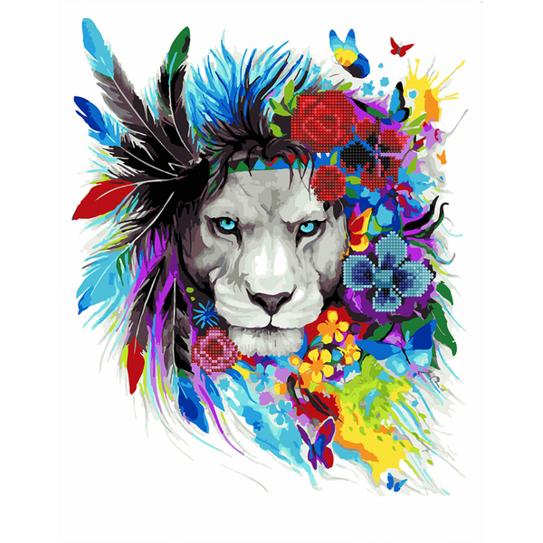 Комбінована алмазна мозаїка - Зоркий глаз