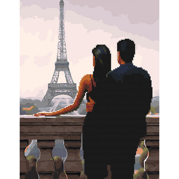 Комбінована алмазна мозаїка - Бажаний Париж