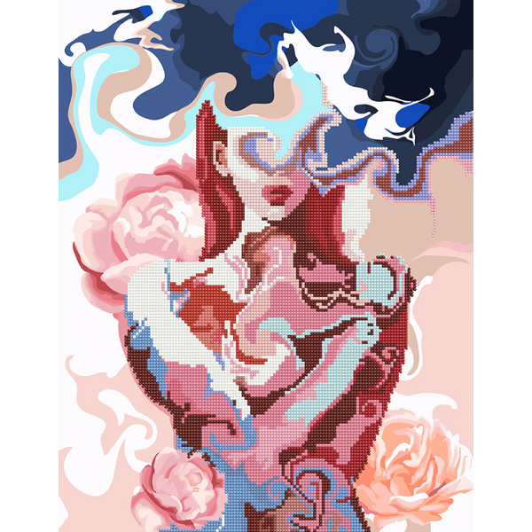Комбінована алмазна мозаїка - Волны нежности