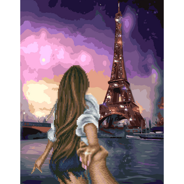 Комбінована алмазна мозаїка - Скажи Парижу 