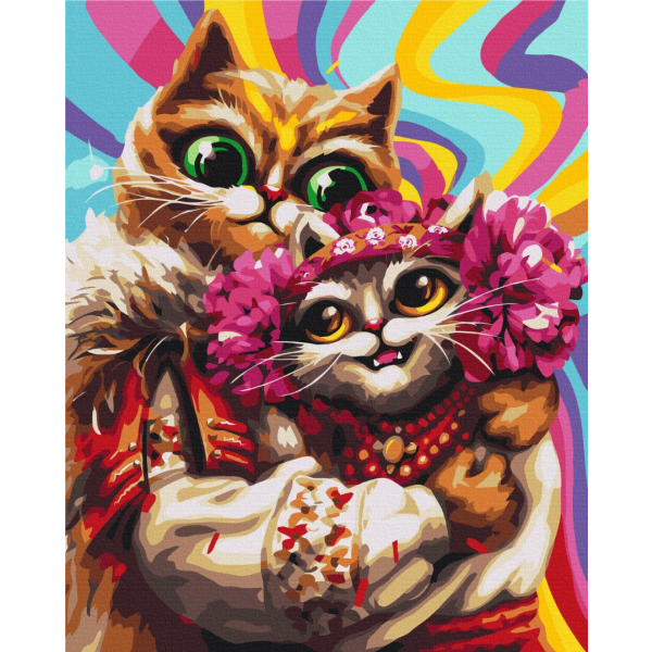 Картина по номерам Преміум картини - Лютневі котики© Маріанна Пащук
