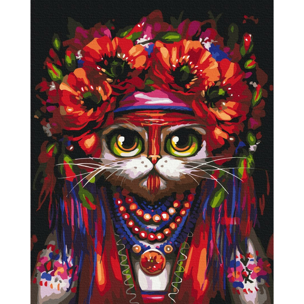 Картина по номерам Преміум картини - Киця Мотанка ©Маріанна Пащук