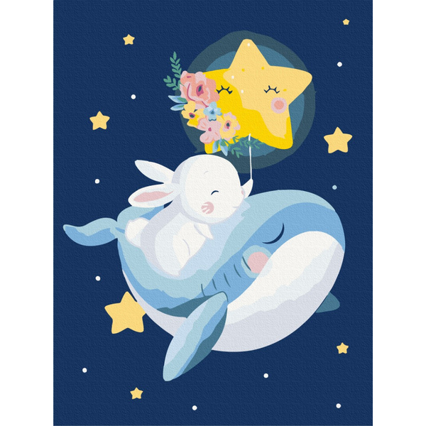 Картина по номерам Для дітей - Сон зайчика