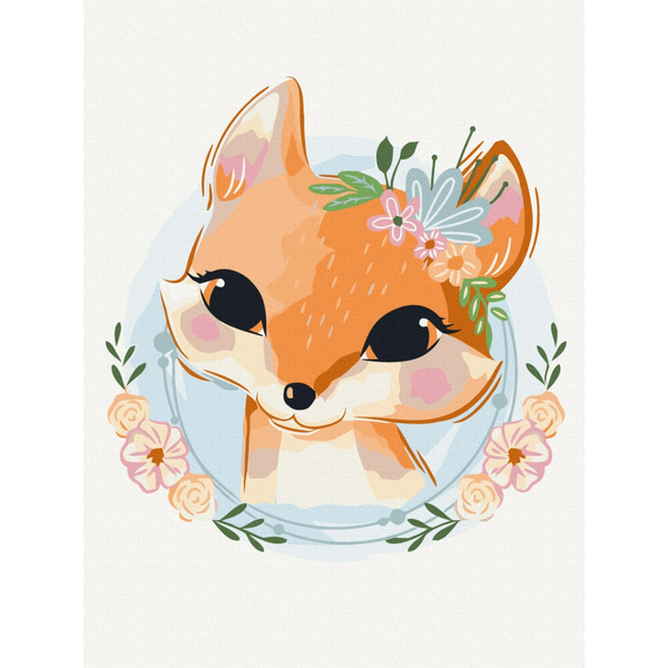 Картина по номерам Для дітей - Лисичка сестричка