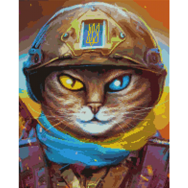 Алмазна мозаїка 40х50 - Котик Захисник ©Маріанна Пащук