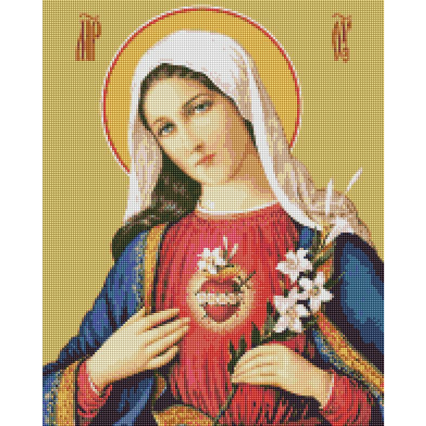 Алмазна мозаїка 40х50 - Серце Марії