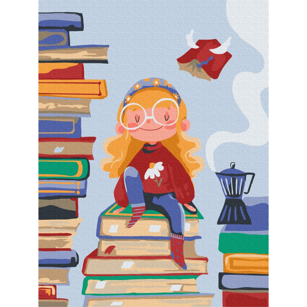 Картина по номерам Для дітей - Книжкова фея ©Yana Kozak