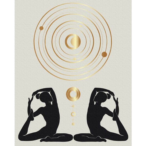 Картина по номерам Люди на картинах - Мистецтво гармонії № 3