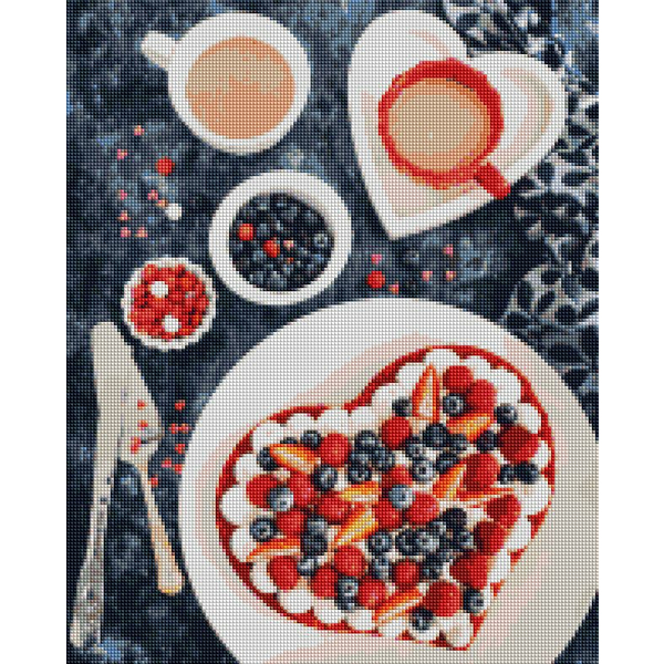 Алмазна мозаїка 40х50 - Ягідний десерт