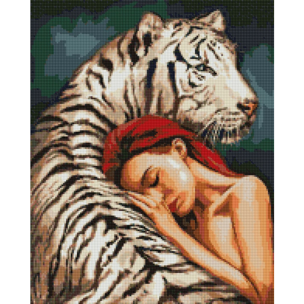 Алмазна мозаїка 40х50 - В обіймах хижака