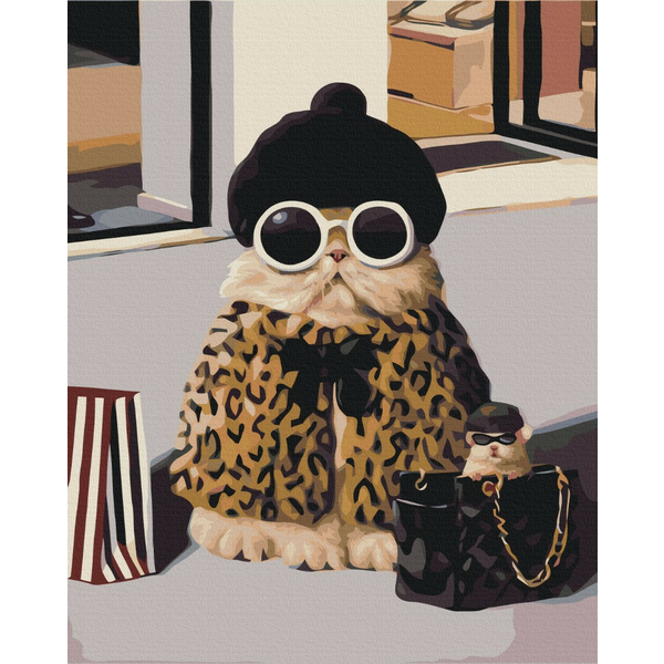 Картина по номерам Тварини, птахи та риби - Шопінг терапія ©Lucia Heffernan