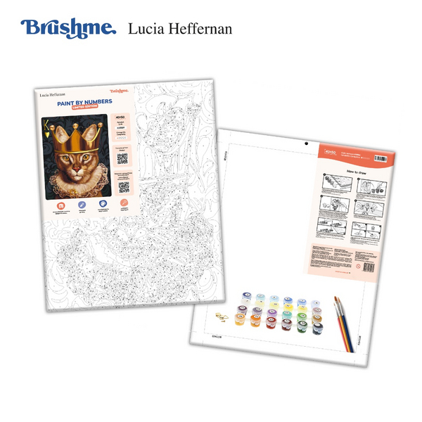 Картина по номерам Тварини, птахи та риби - Король сердець ©Lucia Heffernan