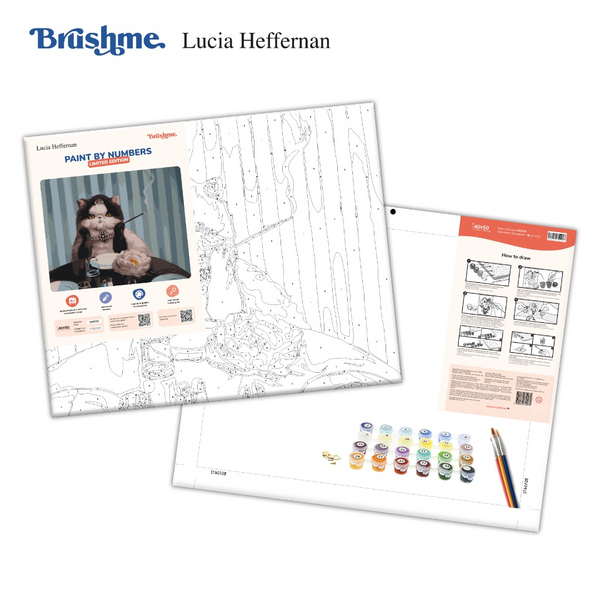 Картина по номерам Тварини, птахи та риби - Сніданок в Тіффані ©Lucia Heffernan