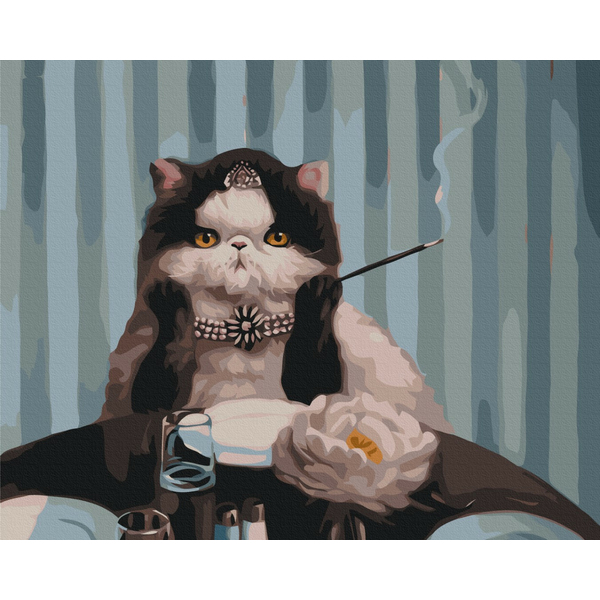 Картина по номерам Тварини, птахи та риби - Сніданок в Тіффані ©Lucia Heffernan