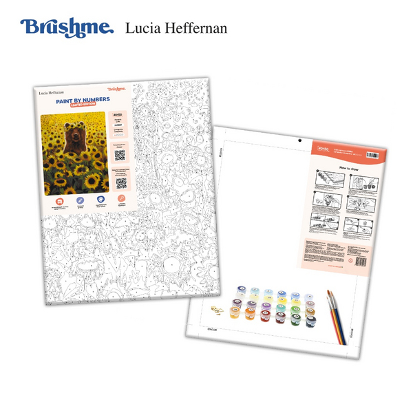 Картина по номерам Тварини, птахи та риби - Сонячний ведмедик ©Lucia Heffernan