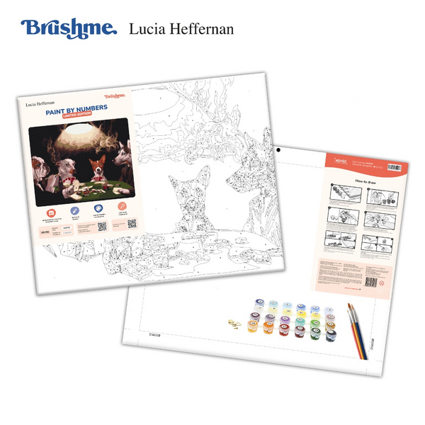 Картина по номерам Тварини, птахи та риби - Блеф ©Lucia Heffernan