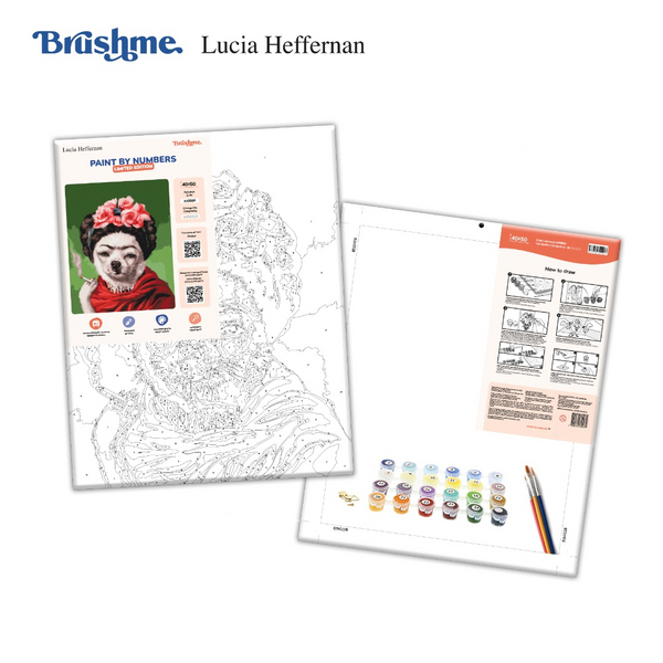 Картина по номерам Тварини, птахи та риби - Фріда ©Lucia Heffernan