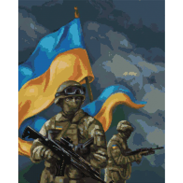 Алмазна мозаїка 40х50 - ЗСУ ©Ольга Бочулинська