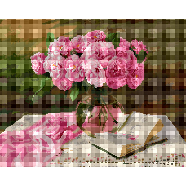 Алмазна мозаїка 40х50 - Садові троянди