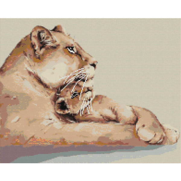 Алмазна мозаїка 40х50 - Левине серце