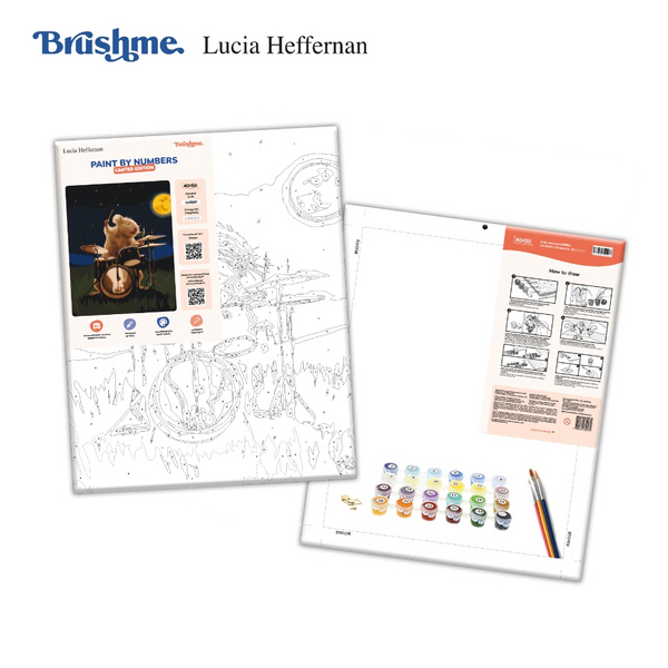 Картина по номерам Тварини, птахи та риби - Барабанщик ©Lucia Heffernan