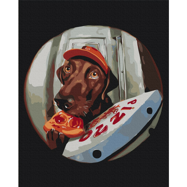 Картина по номерам Тварини, птахи та риби - Доставка Папероні ©Lucia Heffernan