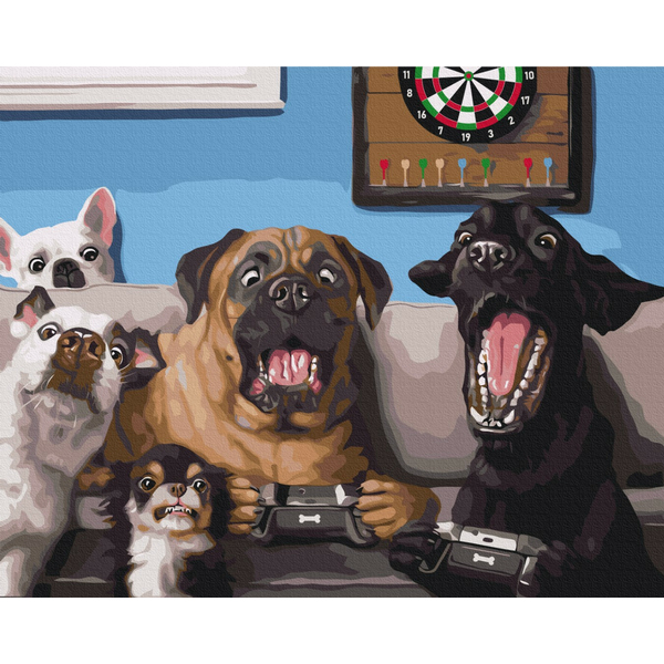 Картина по номерам Тварини, птахи та риби - Геймери ©Lucia Heffernan