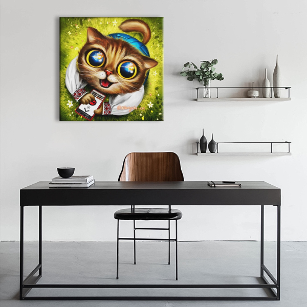Постер на полотні - Котик ППО ©Маріанна Пащук