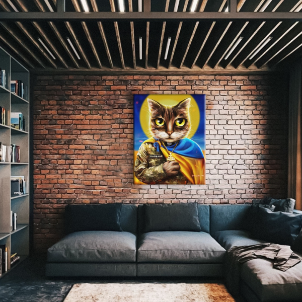 Постер на полотні - Котик-капелан ©Маріанна Пащук