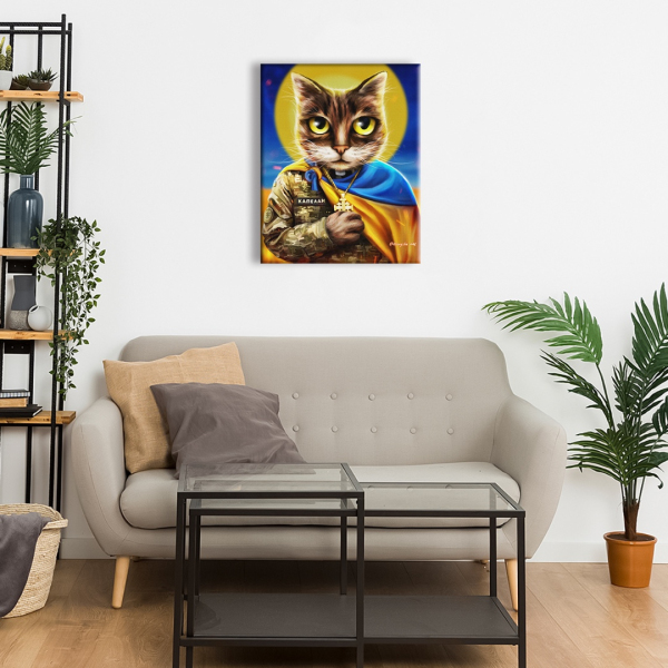 Постер на полотні - Котик-капелан ©Маріанна Пащук