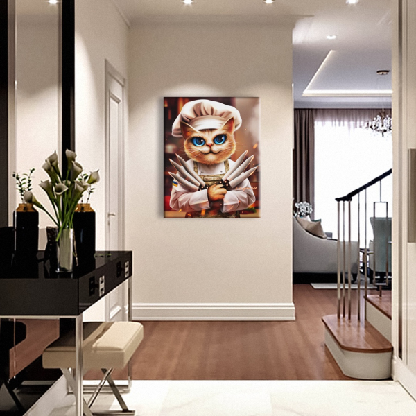 Постер на полотні - Котик-кухар ©Маріанна Пащук
