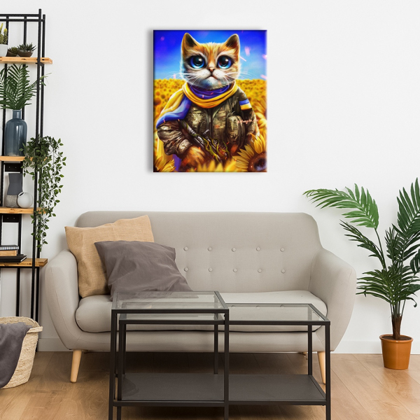 Постер на полотні - Кіт воїн ©Маріанна Пащук