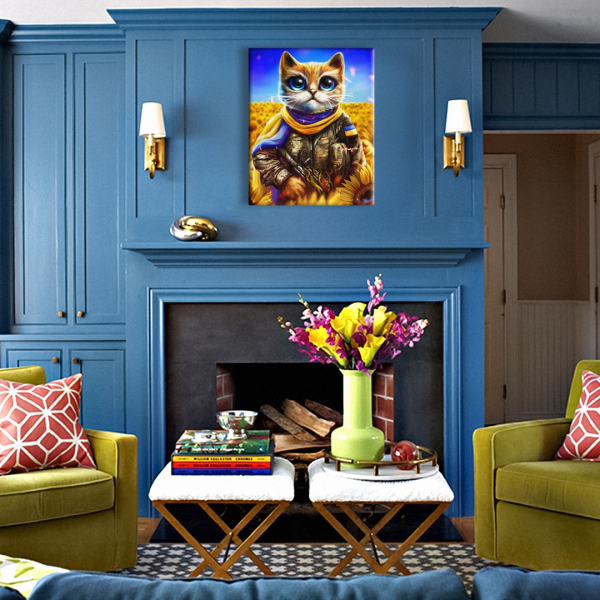 Постер на полотні - Кіт воїн ©Маріанна Пащук