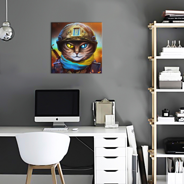 Постер на полотні - Кіт воїн ©Маріанна Пащук