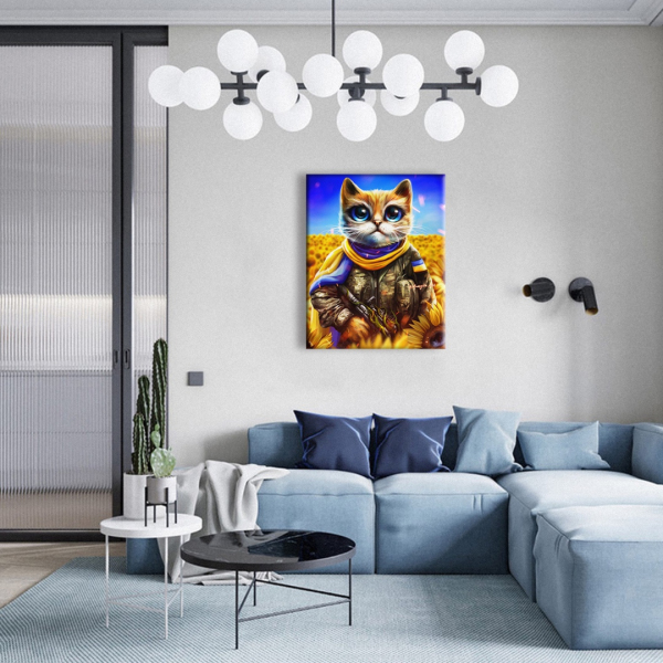 Постер на полотні - Кіт воїн ©Маріанна Пащук