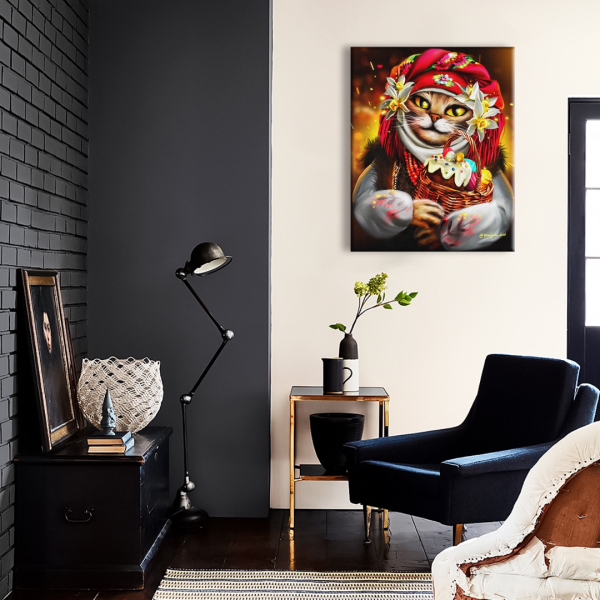 Постер на полотні - Пасхальная киса ©Марианна Пащук