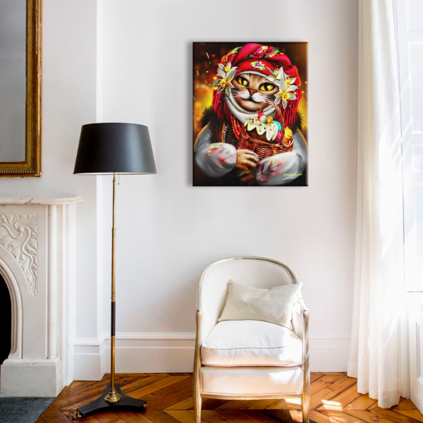 Постер на полотні - Пасхальная киса ©Марианна Пащук